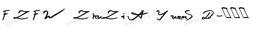 FZFW ZhuZi A YuanS D字体转换